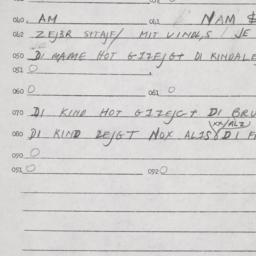 Eastern questionnaire, answ...