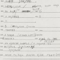 Eastern questionnaire, answ...
