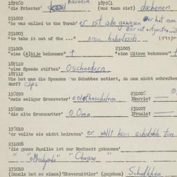 Western questionnaire, answ...