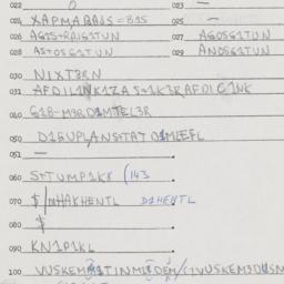 Eastern questionnaire, answ...