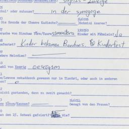 Western questionnaire, answ...