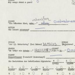 Western questionnaire, answ...
