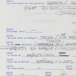 Western questionnaire, answ...