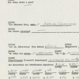 Western questionnaire, answ...