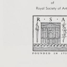 1961 Royal Society of Arts ...