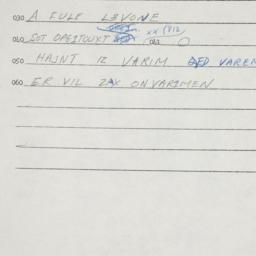 Eastern questionnaire, answ...