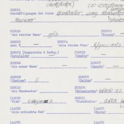 Western questionnaire, answ...
