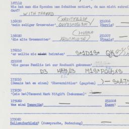 Western questionnaire, answ...