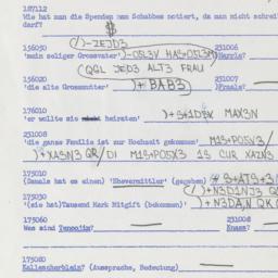 Western questionnaire, answ...
