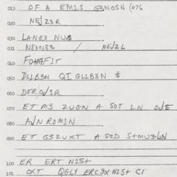Eastern questionnaire, answ...