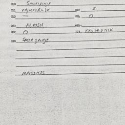 Eastern questionnaire, answ...