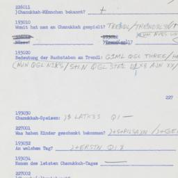 Western questionnaire, answ...