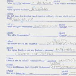 Western questionnaire, answ...