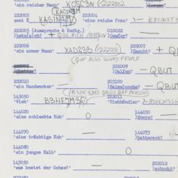 Western questionnaire, answ...