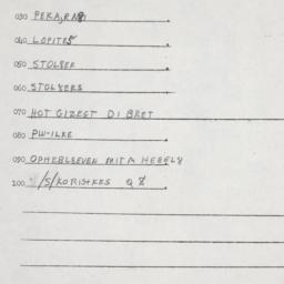 Eastern questionnaire, answ...