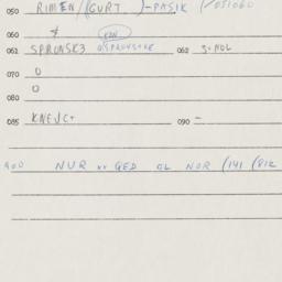Eastern questionnaire, answ...