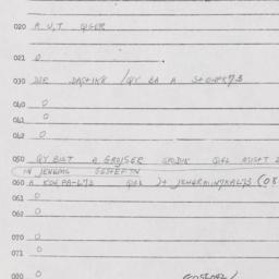 Eastern questionnaire, answ...