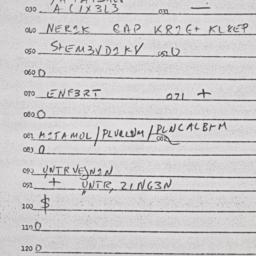 Eastern questionnaire, answ...