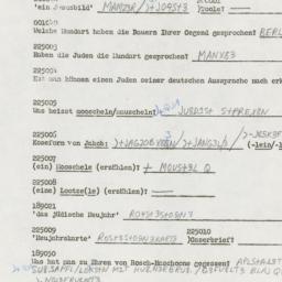 Western questionnaire, answ...