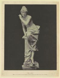The Echo. Statue in ivory marble by Leopold Bracony, of Paris, exhibited in the Italian section of the Art Palace