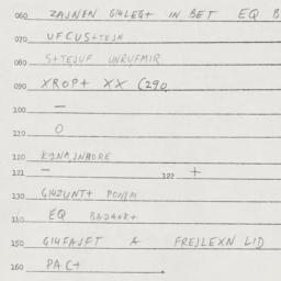 Eastern questionnaire, answ...