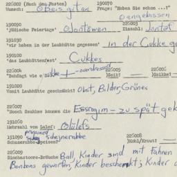 Western questionnaire, answ...
