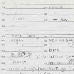 Eastern questionnaire, answ...