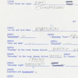 Western questionnaire, answ...