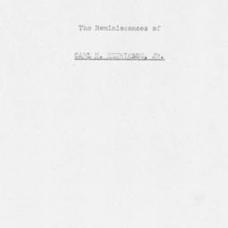 Reminiscences of Carl H. He...
