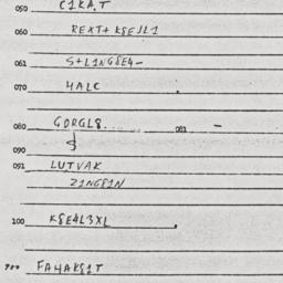 Eastern questionnaire, answ...
