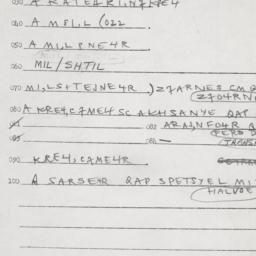 Eastern questionnaire, answ...