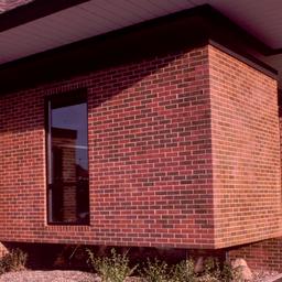 Exterior view, detail of en...