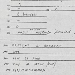 Eastern questionnaire, answ...