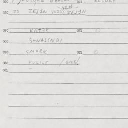Eastern questionnaire, answ...
