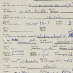 Western questionnaire, answ...