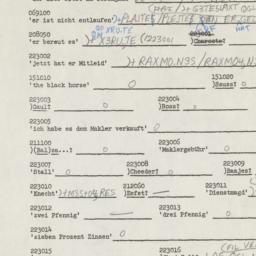 Western questionnaire, answ...