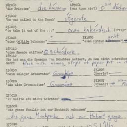 Western questionnaire, answ...
