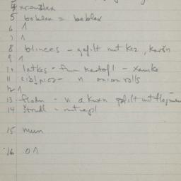 Eastern questionnaire, blue...