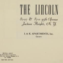 The
    Lincoln, 87-07 35 A...