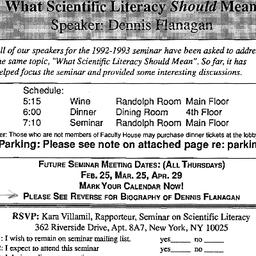 Announcements, 1993-01-27. ...
