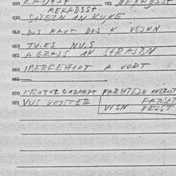 Eastern questionnaire, answ...
