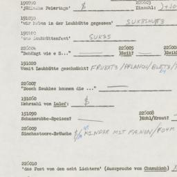 Western questionnaire, answ...