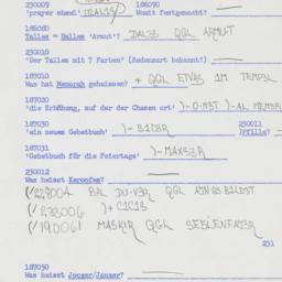 Western questionnaire, answ...