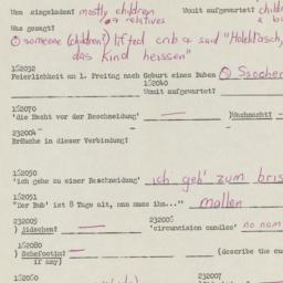 Western questionnaire, answ...