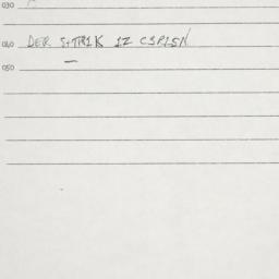 Eastern questionnaire, answ...