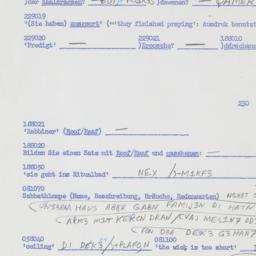 Western questionnaire, answ...