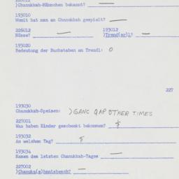 Western questionnaire, answ...
