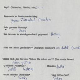 Western questionnaire, answ...