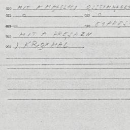 Eastern questionnaire, answ...