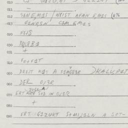 Eastern questionnaire, answ...